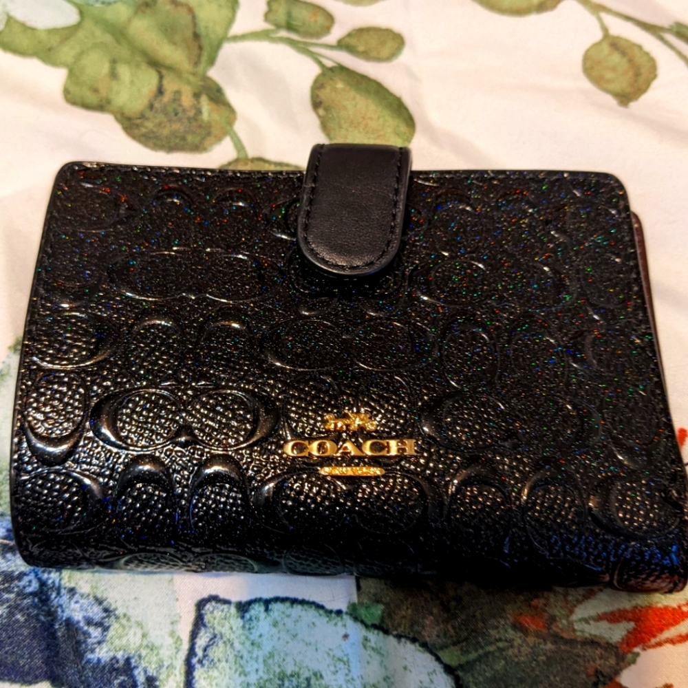 Black Glitter Wallet